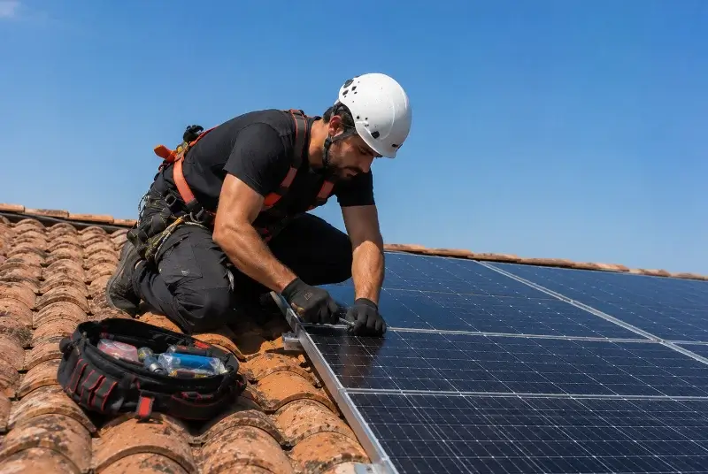 Maintenance et monitoring de panneaux solaires à Maisonnay