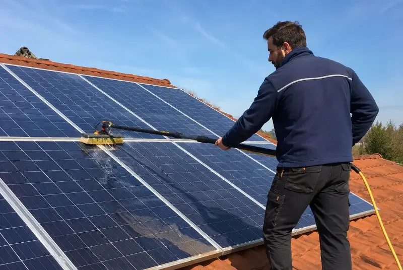 Nettoyage et entretien de panneaux solaires à Maisonnay